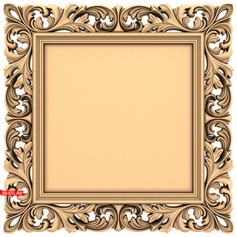 Victorian Charm Frame - 3D STL Model for CNC