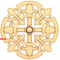Heraldic rosette