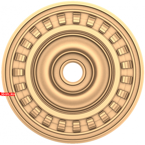 3D model of the Imperial Ornament rosette 