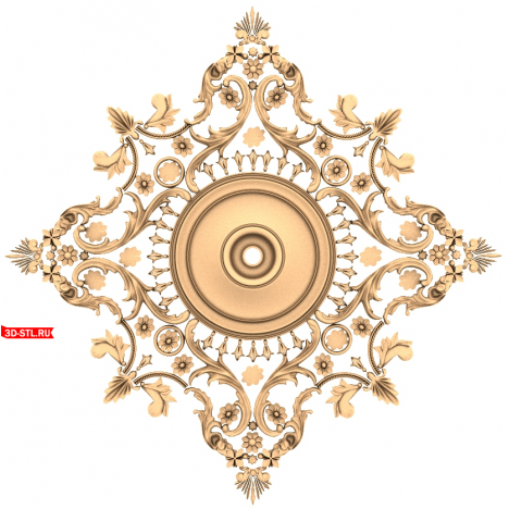 Vintage Bouquet Pearl - 3D STL model for CNC
