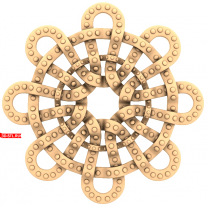 Rosette "Whirlwind of Harmony"