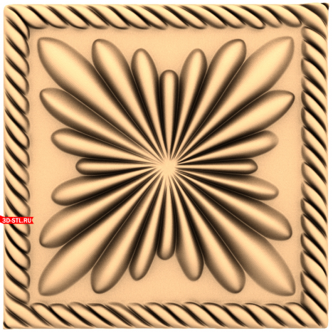 3D model of the Solar Explosion socket for CNC machines in STL format.