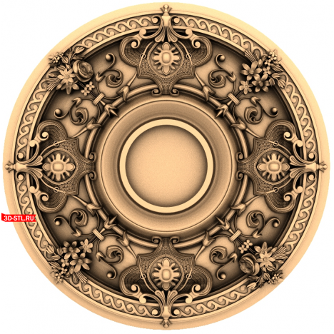 Royal Rosary 3D STL Model for CNC