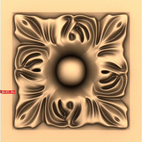 3D model of the Fantasy Whirlwind socket in STL format for CNC