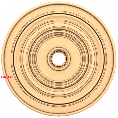 3D model of a classic STL socket for CNC