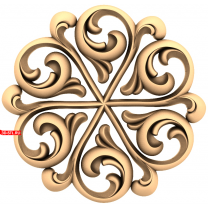 Carved rosette Ornate ornament