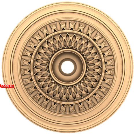 Solar Symphony socket STL model for CNC
