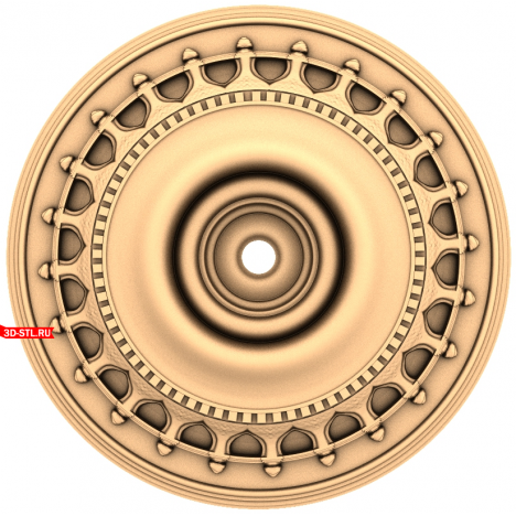 Round 3D CNC socket model: An elegant decorative element
