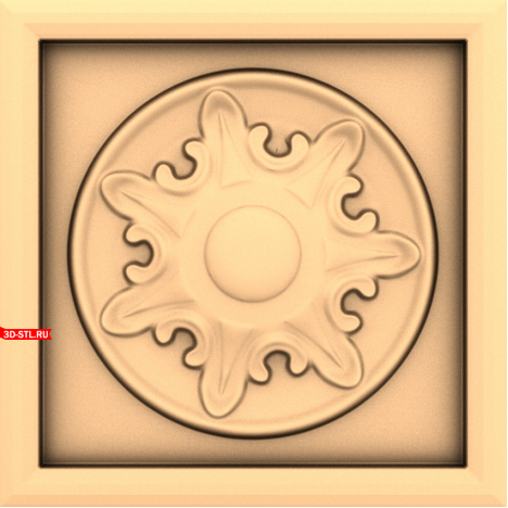 3D STL model for CNC Sunflower