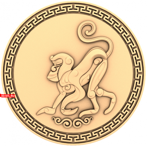 3D model of the Mythical Monkey socket for CNC in STL format