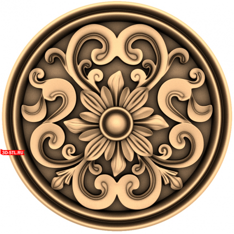 3D model of the Flower Vortex socket for CNC