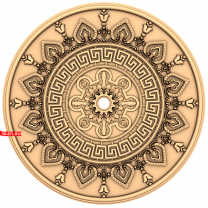 Antique rosette Greek harmony