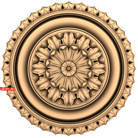3D model of the Flower Parade rosette in STL format