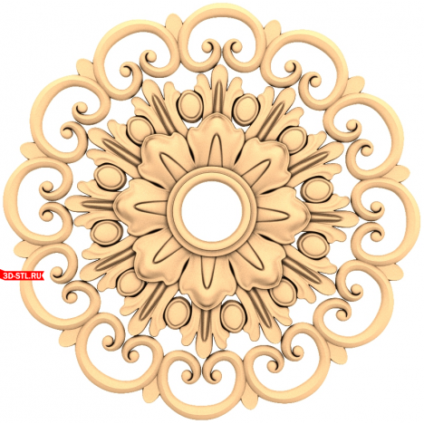 Vintage Inspiration 3D Socket Model in STL Format for CNC