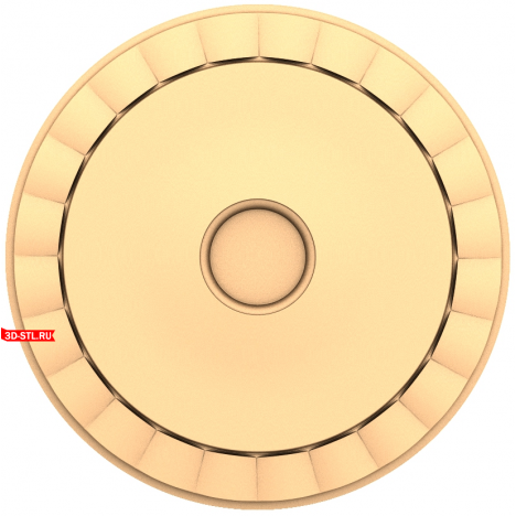 3D model of a rosette for CNC Radiant Gloss in STL format