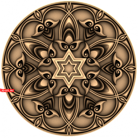 3D model of the Star Symphony socket in STL format for CNC