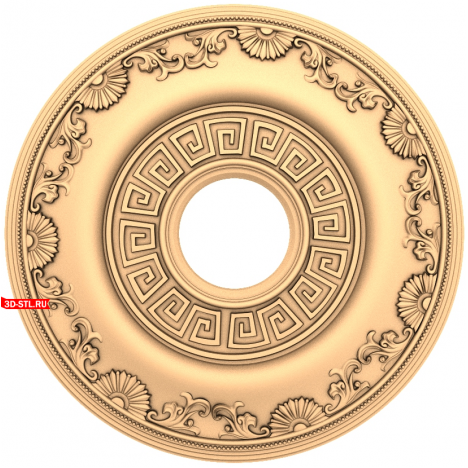 3D model of the Hellas Ornament rosette in STL format