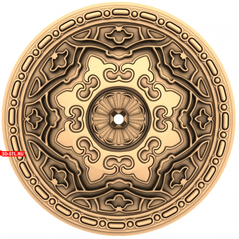 3D model of the Byzantine Rosetta socket for CNC in STL format