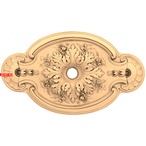 Floral Symphony - 3D rosette model in STL format