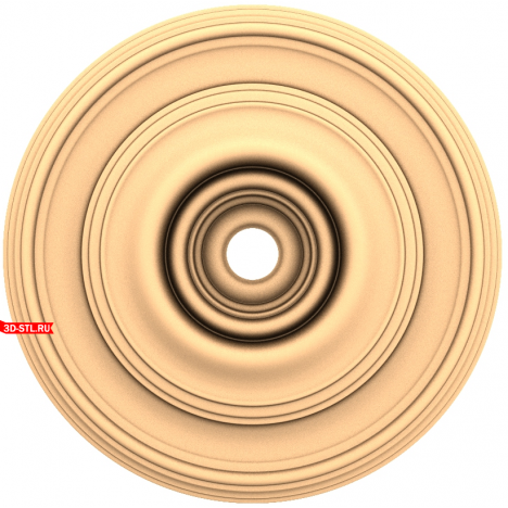 Rosette Elegance - 3D STL model for CNC