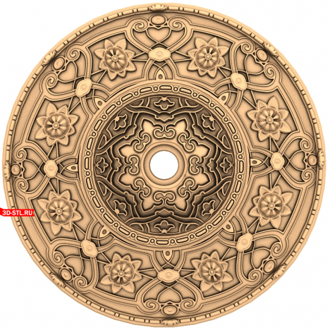 3D model of the Flower Symphony socket for CNC