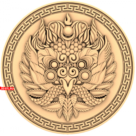 3D STL model of the Ancient Raven for CNC carving
