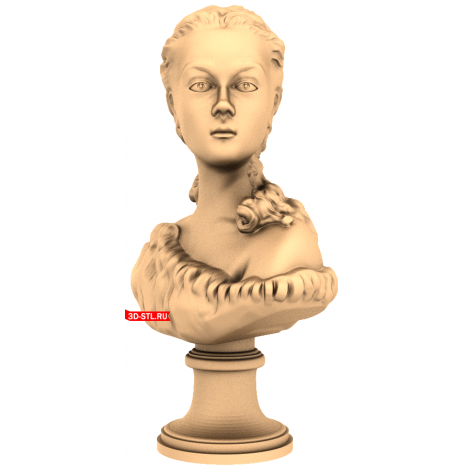 Girl on a Stand - 3D Printable Model