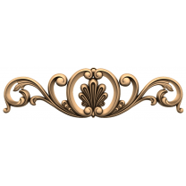 Elegant decor with shell and swirls