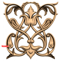 Elegant carved Lotus decor