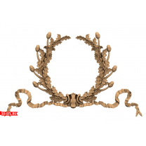 Elegant foliage decor with curls.