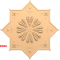 Carved decor Floral ornament