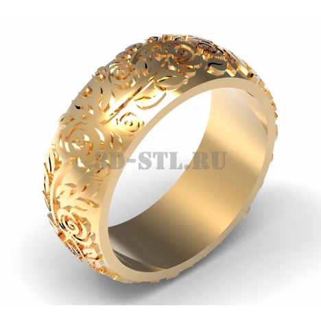 3D Ring #46 | 3D model of a jewelry ring for waxing (*.3dm)