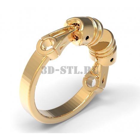 3D Ring #104 | 3D model of a jewelry ring for waxing (*.3dm)