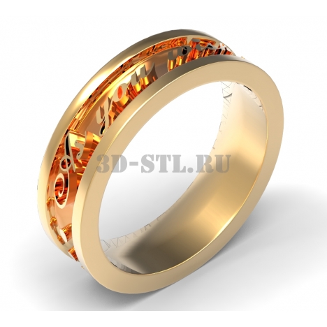 3D Ring #63 | 3D model of a jewelry ring for waxing (*.3dm)