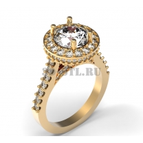 3D ring with stones No. 212