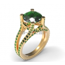 3D ring with stones No. 213