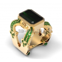 3D ring with stones No. 2