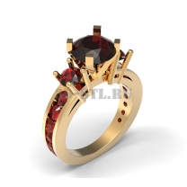 3D ring with stones No. 126