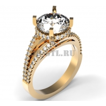 3D ring with stones No. 53