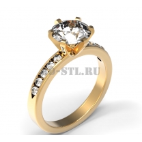 3D ring with stones No. 402