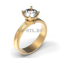 3D ring with stones No. 216