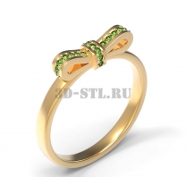 3D ring with stones No. 403