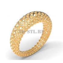 3D ring with stones No. 405