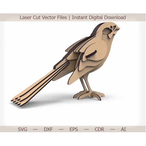 Sparrow Laser Cut File