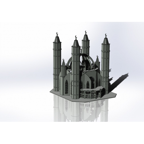 Mosque Laser Cut File for Architectural Model