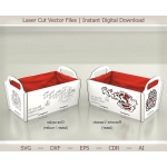 Laser Cut Candy Box Set with Handles
