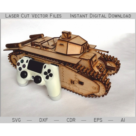 B1 Bis Tank Laser Cut File