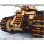 B1 Bis Tank Laser Cut File