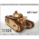 B1 Bis Tank Laser Cut File