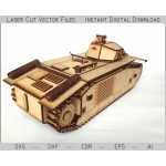 B1 Bis Tank Laser Cut File